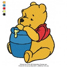 Winnie the Pooh 08 Embroidery Design